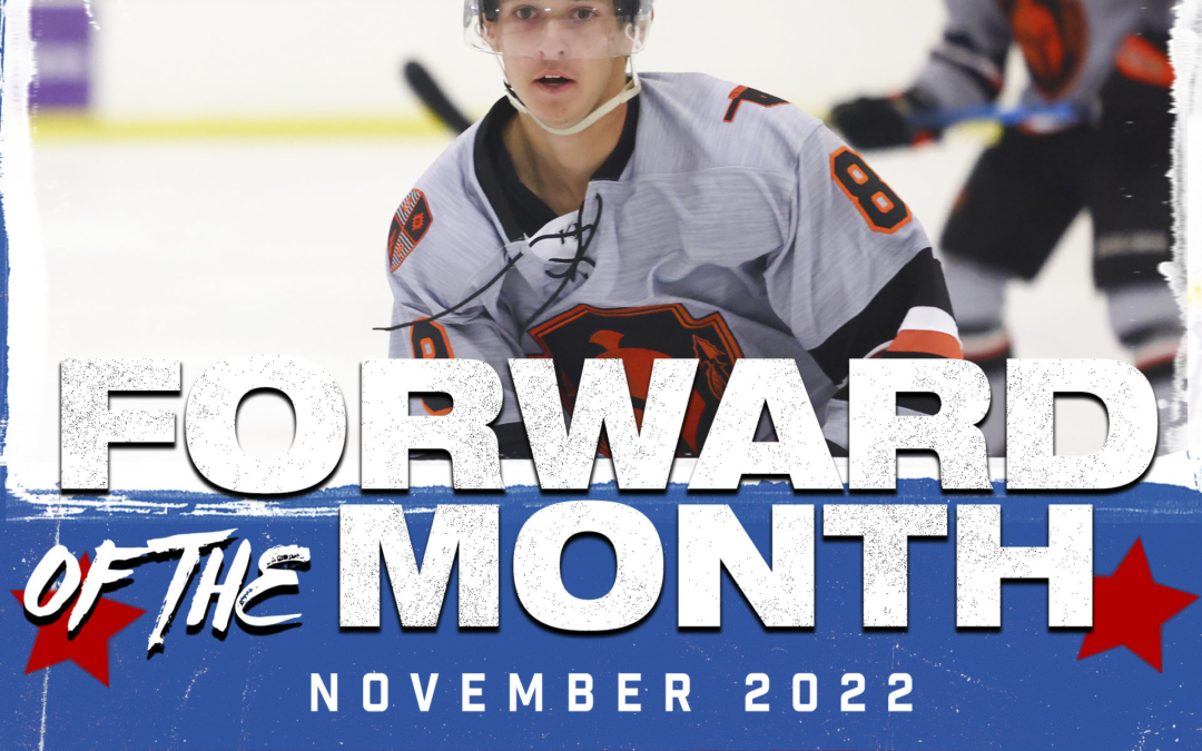 Brendan Williams Earns November Forward of the Month Honors