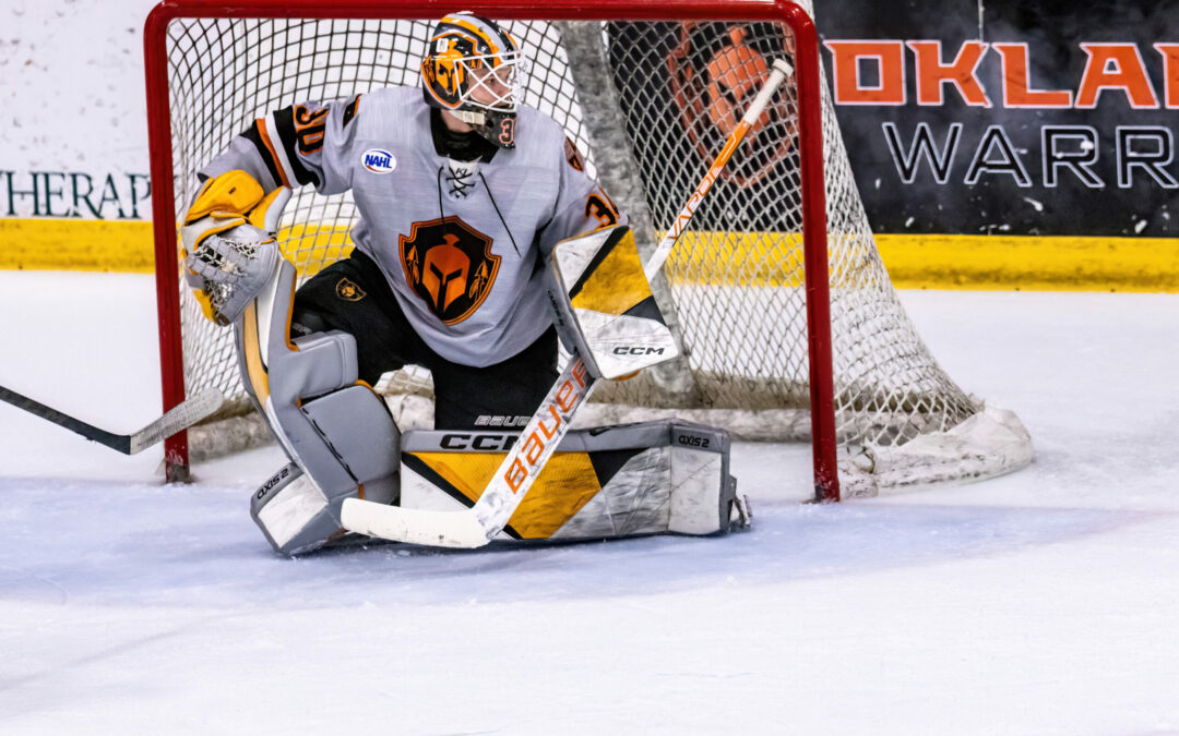 Duris Stops 23, Warriors Shut Out Rhinos 4-0