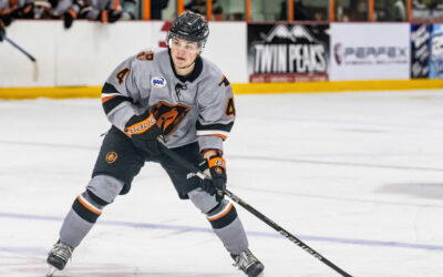 Hasselgren Scores Twice, Warriors Fall to Ice Wolves 6-3