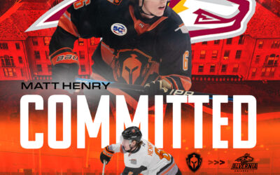 DEFENSEMAN MATT HENRY MAKES COMMITMENT TO PLAY COLLEGE HOCKEY AT ALVERNIA UNIVERSITY