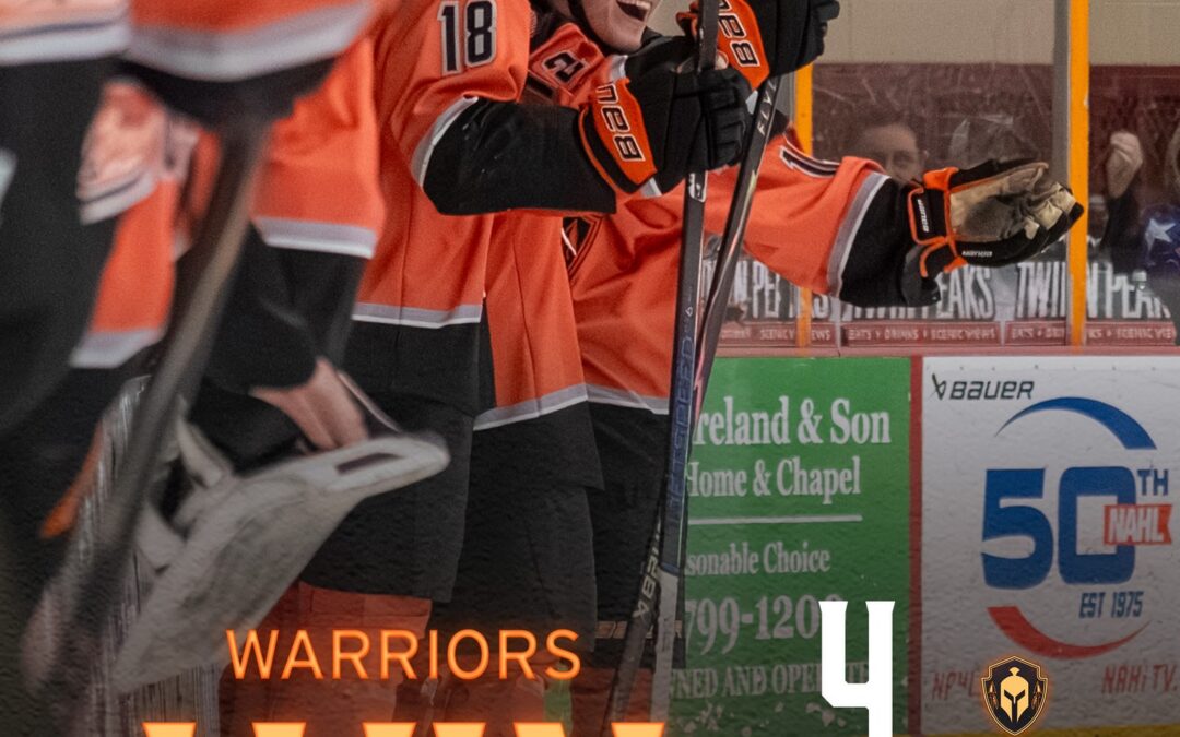 WARRIORS BATTLE, SHUT DOWN ICERAYS IN 4-1 WIN
